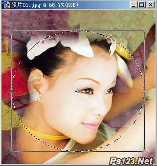 ps一张图片怎么虚化其中一个区域,ps图片上部分虚化边缘融入背景