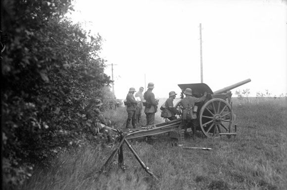 野战散炮配合,野炮打舰炮