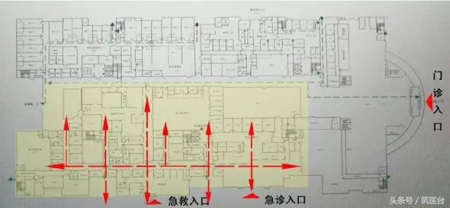 急诊科的区域布局结构图,急诊科的设置布局工作要求案例