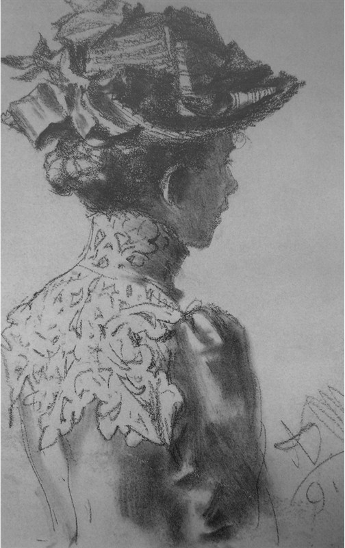 阿尔道夫门采尔素描作品赏析,素描大师门采尔速写