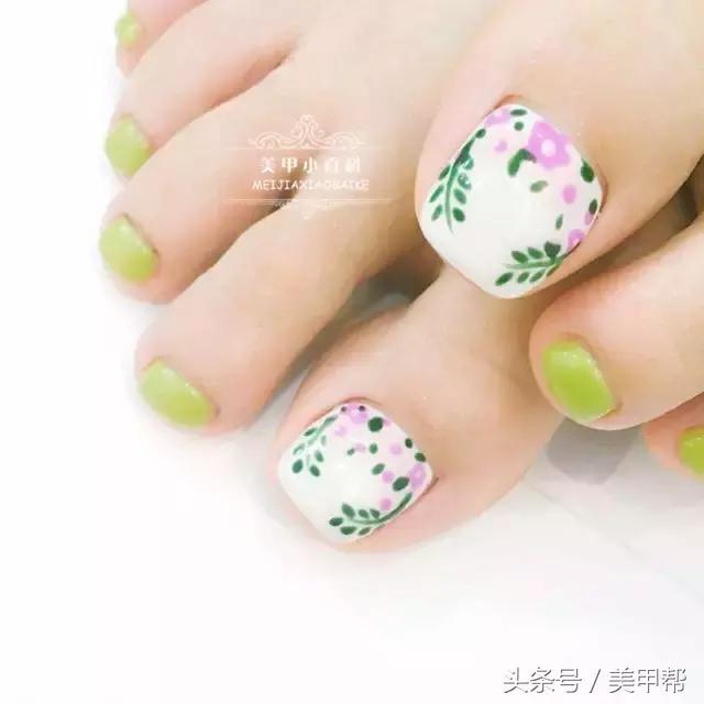 高级干净耐看的脚甲纯色,十款最适合夏天的脚甲仙气飘飘