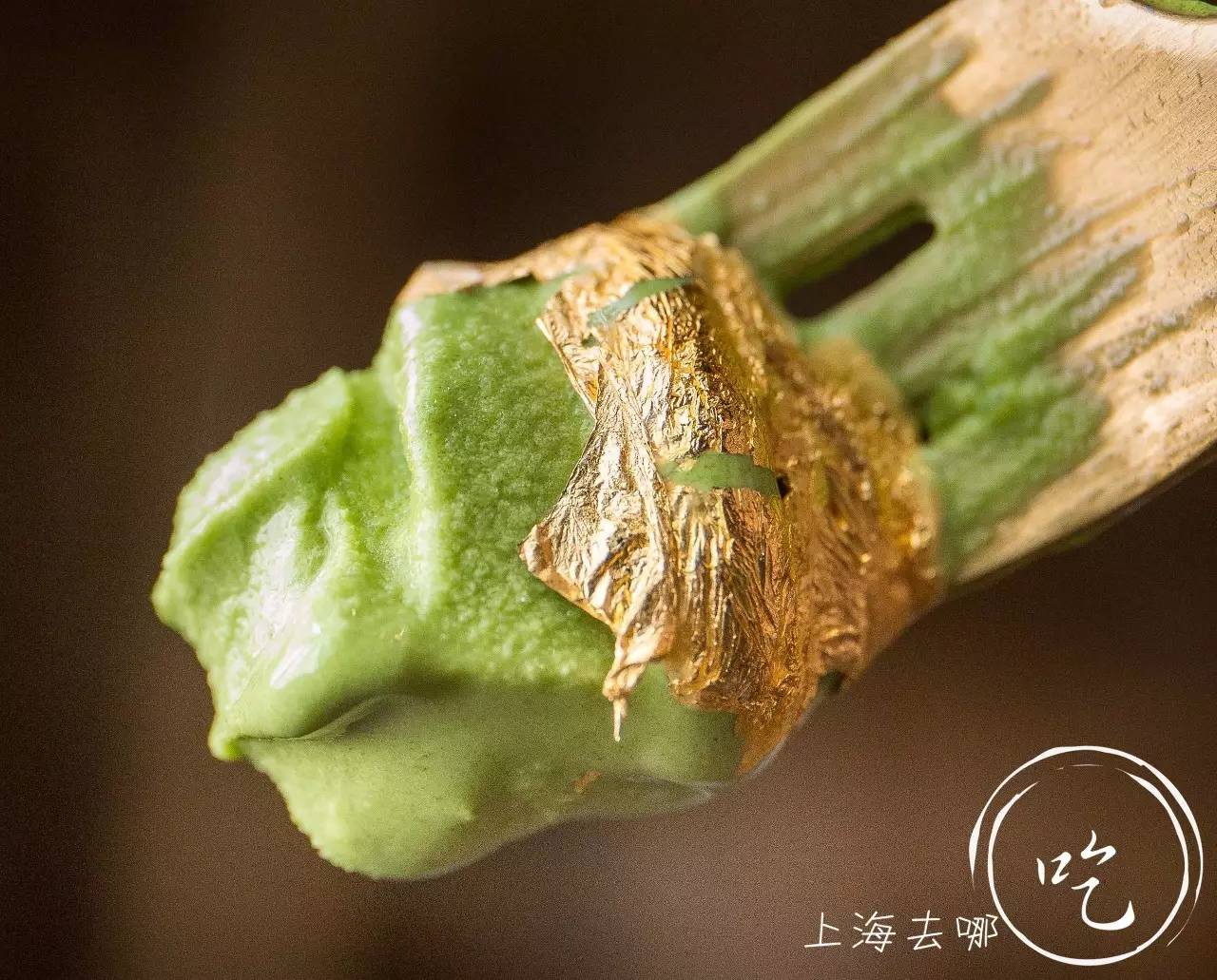 颜值*党**与抹茶控的终极绝杀！火爆ins的24k金箔冰淇淋终于来魔都啦！