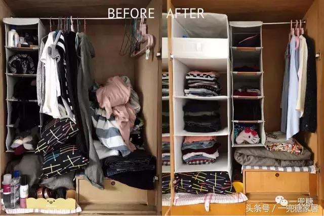 小柜子分层收纳整理,又高又大的柜子如何收纳