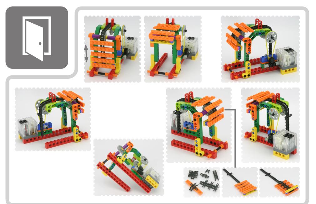 乐高门拼装教程,乐高门制作