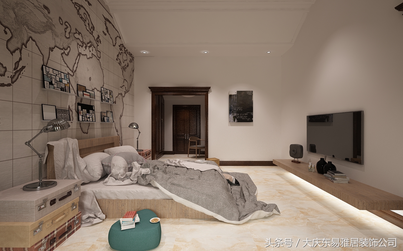 雅居室内设计装饰效果图,大庆东易装修公司