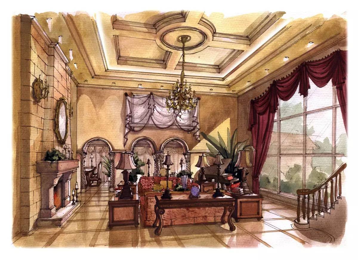 天空下的小雏菊绘画水彩,天空下的绘画作品