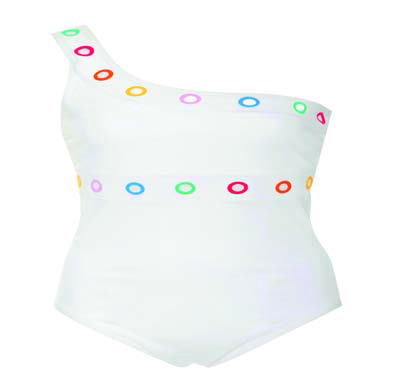 泳衣怎么穿休闲优雅秀出秀美气质,海边遮肉泳衣高级感