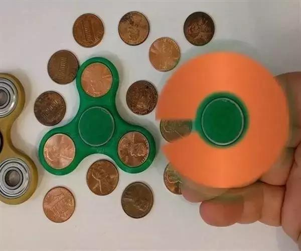 好玩的3d打印指尖陀螺,3d打印指尖陀螺蓝绿