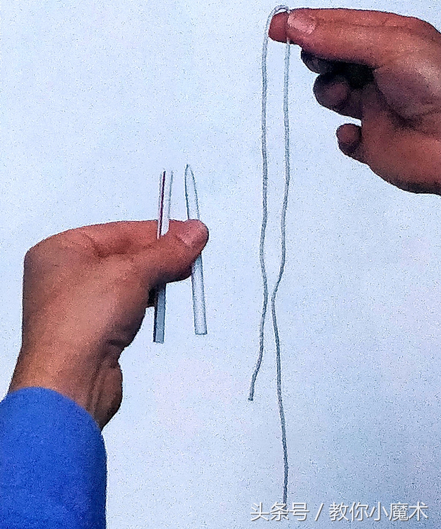 小魔术绳子剪断再还原,剪断的绳子如何复原魔术教程
