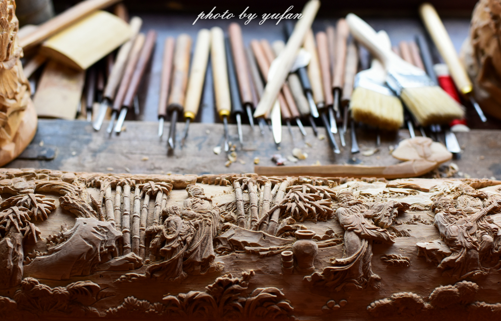 木雕石雕见得多了，竹雕你有没有亲身感受一下？