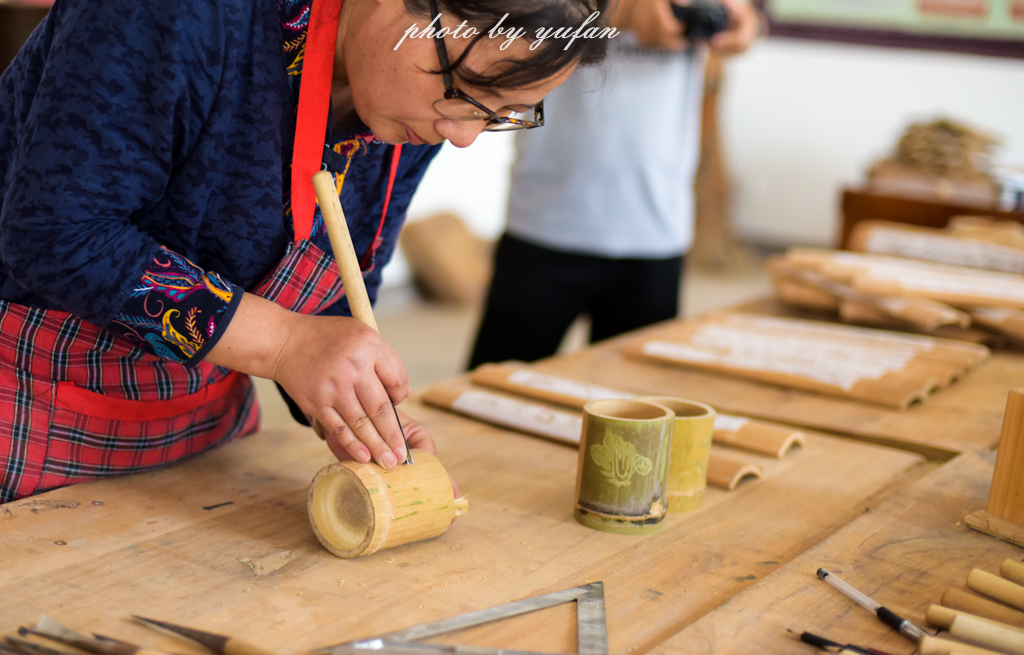 木雕石雕见得多了，竹雕你有没有亲身感受一下？