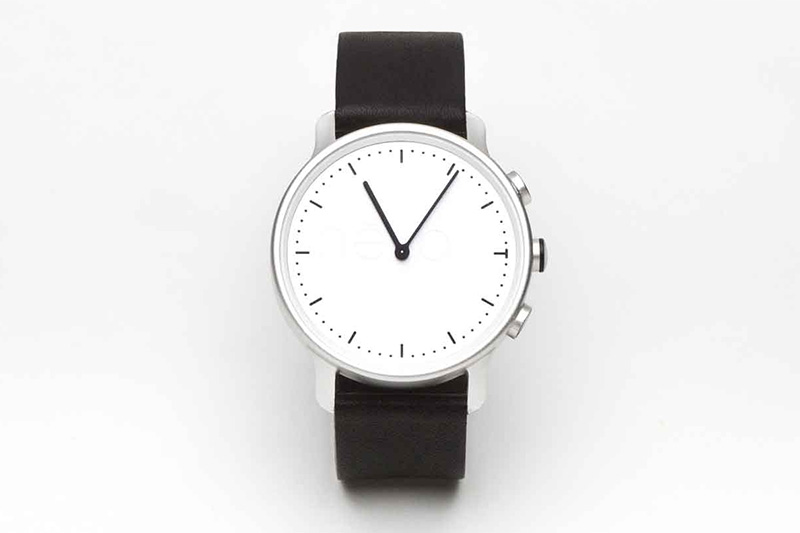 简约手表白盘黑带,简约手表装饰