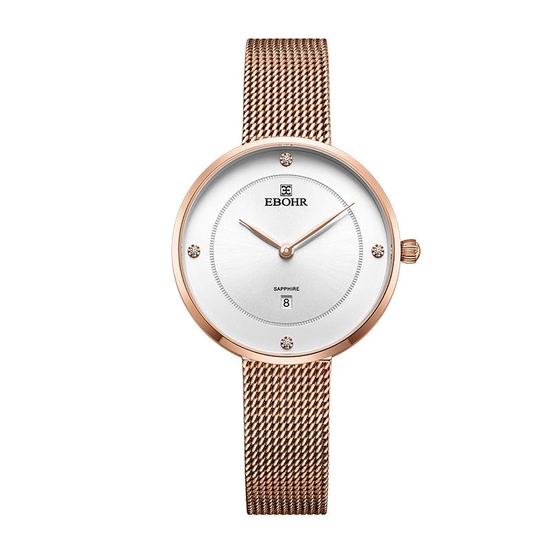 简约手表白盘黑带,简约手表装饰