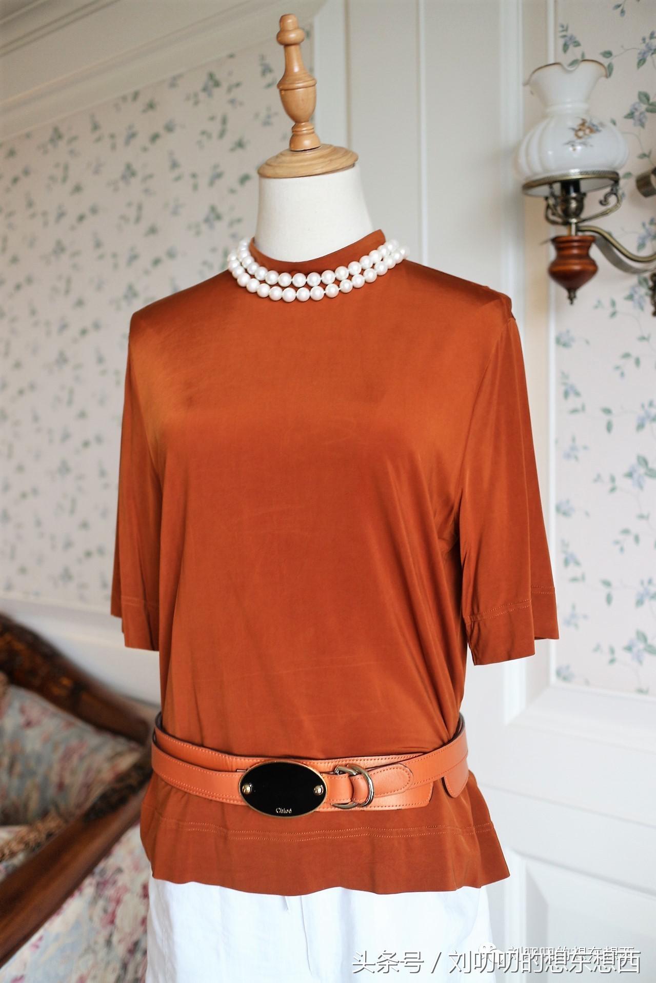 重磅棉T恤潮款,小众纯色t恤韩版