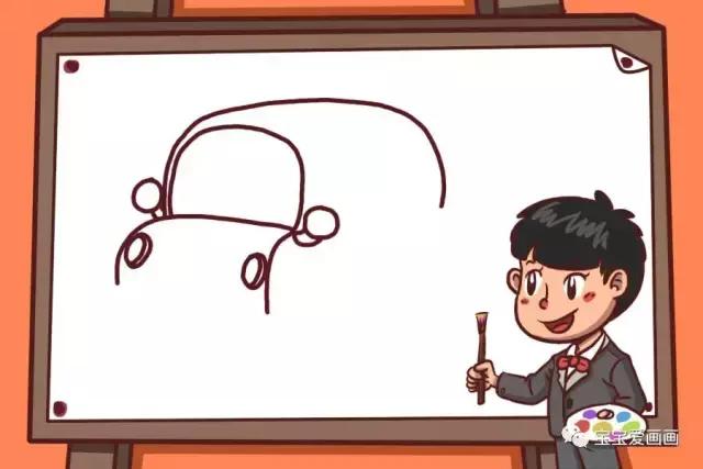 宝宝认识的交通工具简笔画,儿童简笔画入门小汽车0-3岁