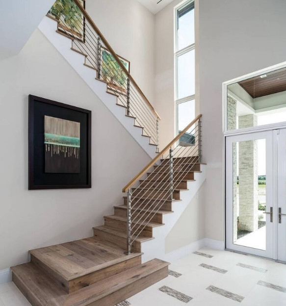 自建别墅楼梯怎么装修的,农村别墅楼梯怎么装好看