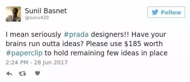 Prada卖185美刀的回形针被群嘲，那你让LV、爱马仕、superme怎么办？