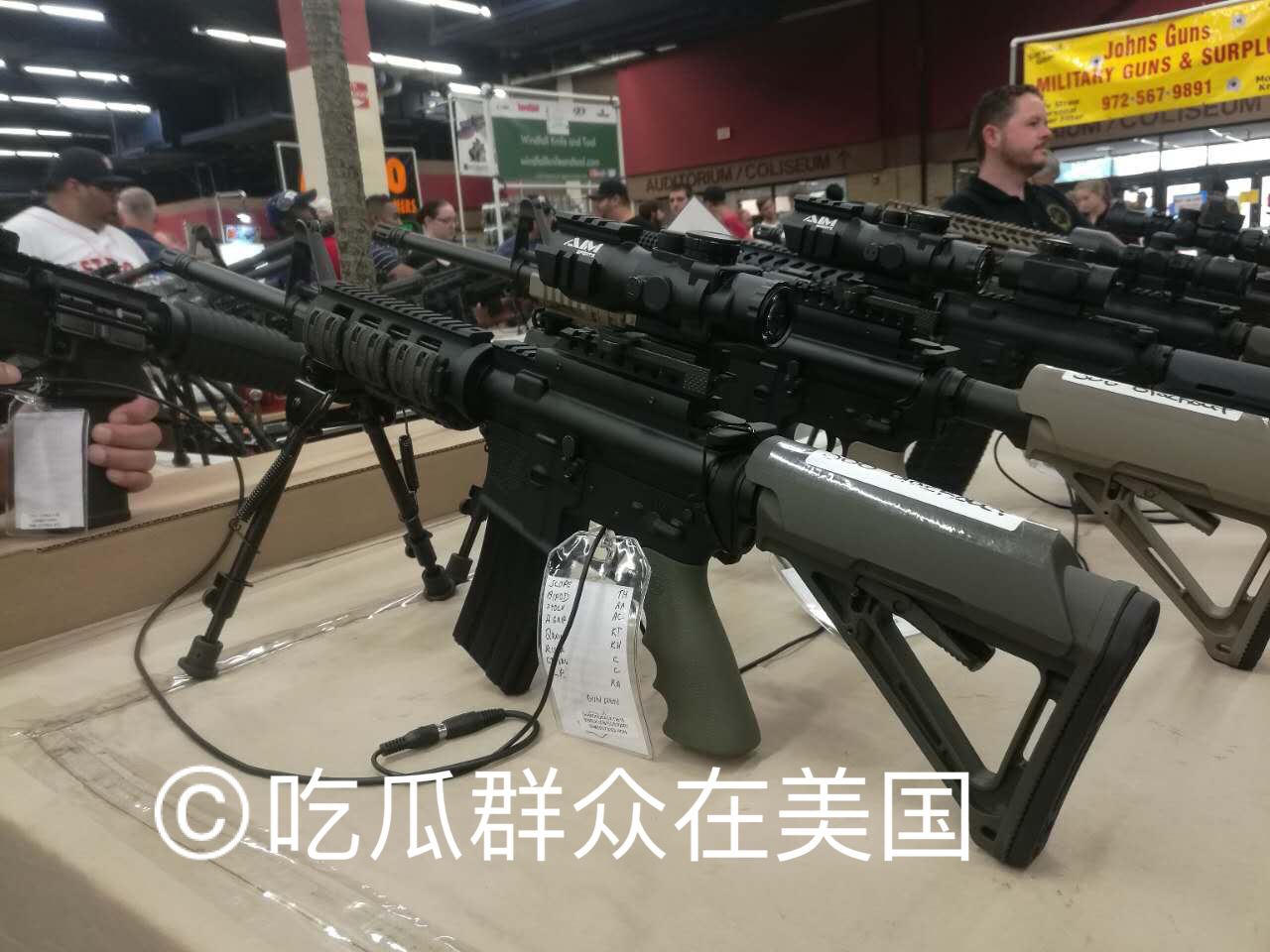 美国佛罗里达州枪展,在美国逛枪展