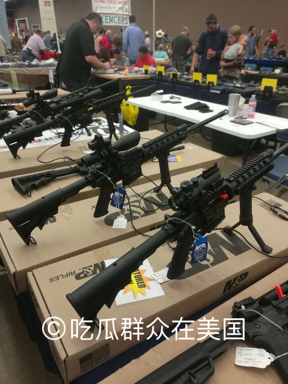 美国佛罗里达州枪展,在美国逛枪展