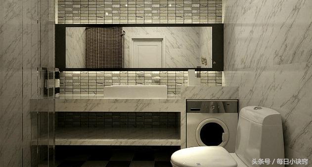 卫生间太小洗衣机柜洗手盆一体,3-4平方小卫生间淋浴加洗衣机设计