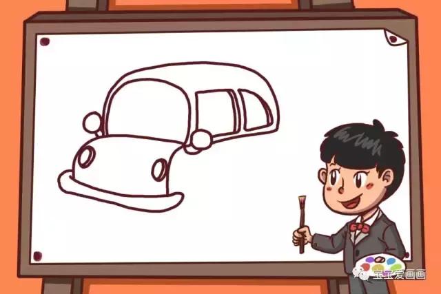 宝宝认识的交通工具简笔画,儿童简笔画入门小汽车0-3岁