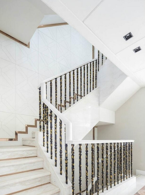 自建别墅楼梯怎么装修的,农村别墅楼梯怎么装好看