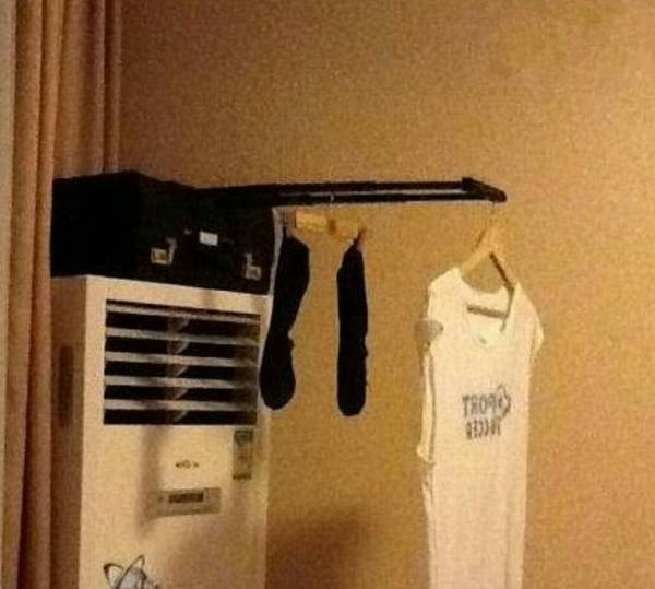 住过那么多酒店，却依旧不懂得如何晒衣服