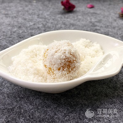 椰蓉紫薯球轻食,紫薯南瓜球