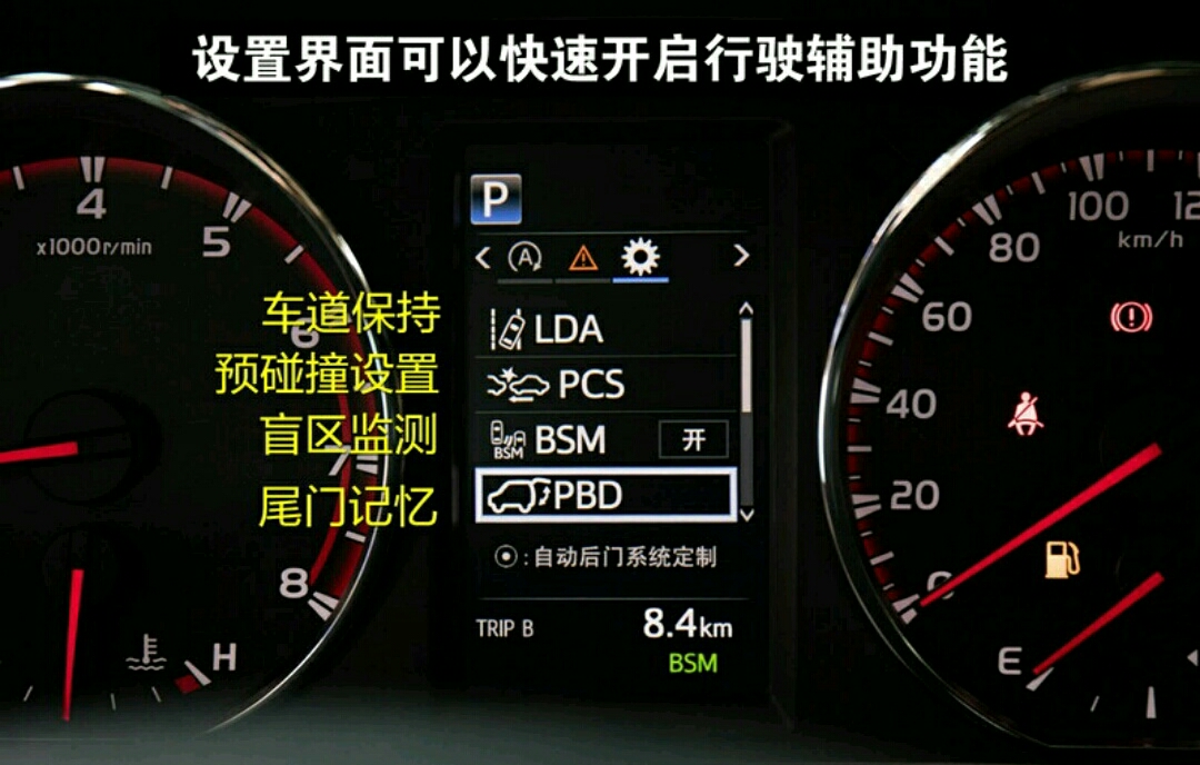 rav4荣放仪表盘示意图,丰田rav4荣放功能