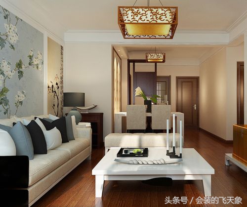 浑南金地檀府装修风格,92平米的小户型现代简约背景墙