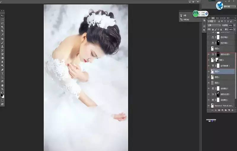 ps大花婚纱照教程,photoshop教程制作图片