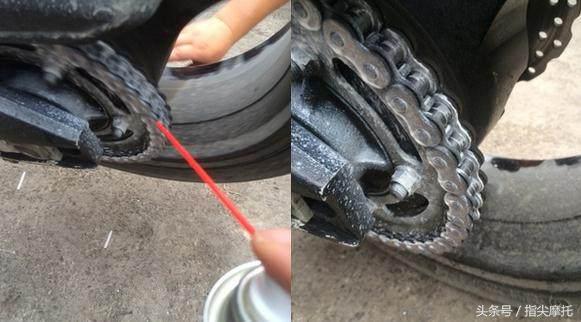 氟树脂润滑摩托车链条,摩托车链条自动润滑装置