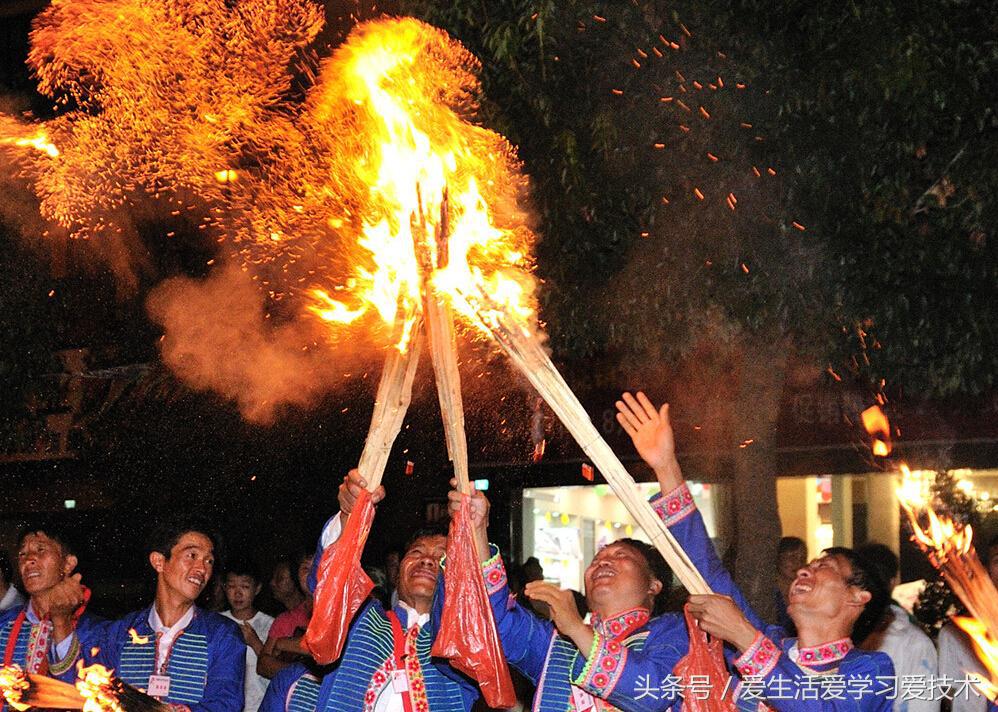 云南哪些少数民族过火把节,云南50年代过火把节