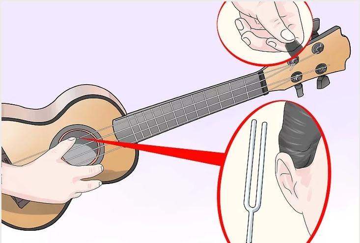 吉他尤克里里贝斯小提琴怎么调音,一弦吉他调音怎么调