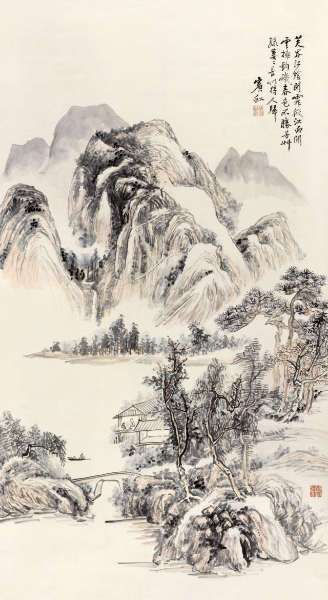 黄宾虹受到谁的影响,黄宾虹点评