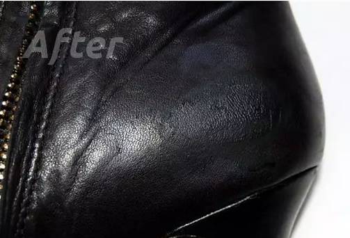 皮鞋擦破一大片怎么办,皮鞋刮破一点皮