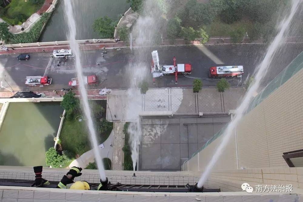 广东大型城市防火灭火救援演练,防火演练拍摄