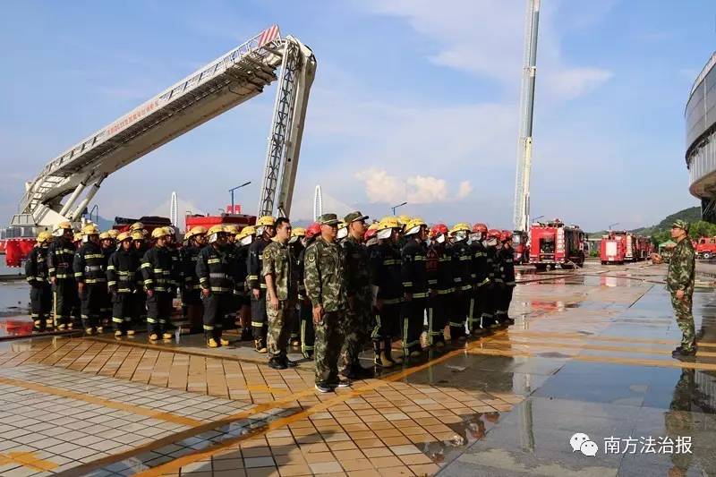 广东大型城市防火灭火救援演练,防火演练拍摄