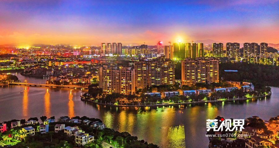 塘厦夜景图片,东莞塘厦天桥夜景视频