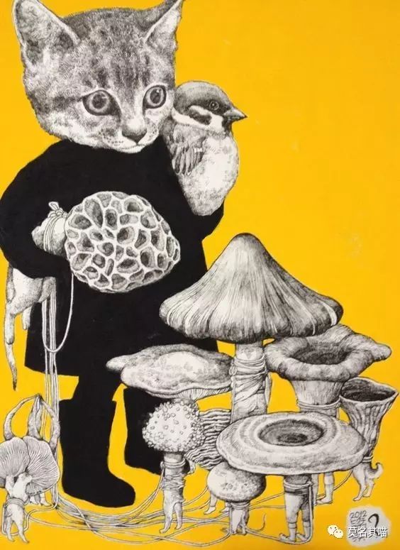 “黑暗系卡哇伊”是什么风格？樋口裕子（YukoHiguchi）笔下的猫咪异想世界