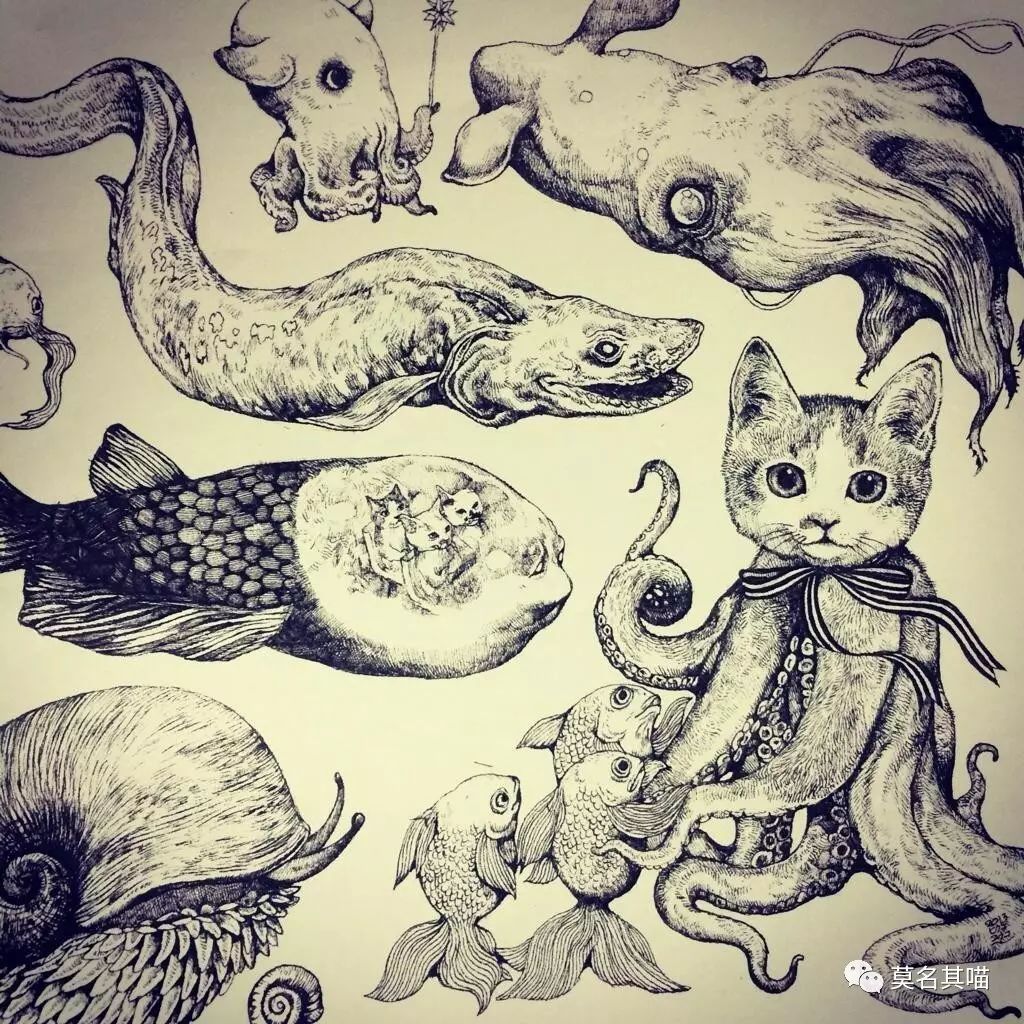 “黑暗系卡哇伊”是什么风格？樋口裕子（YukoHiguchi）笔下的猫咪异想世界