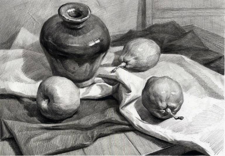 素描静物不会默写,素描不会画光影怎么办