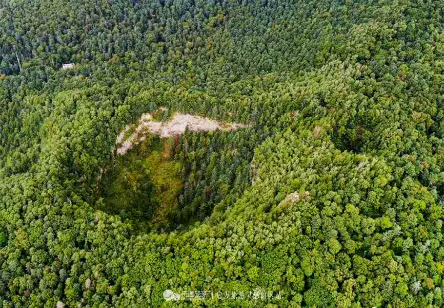 火山口探秘完整视频,镜泊湖地下森林火山口