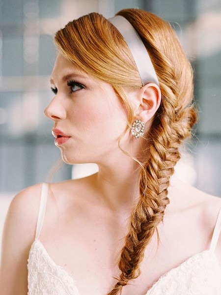 鱼骨辫半扎发编发教程简单好看,儿童刘海编发鱼骨辫