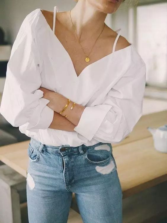 夏天肩背厚怎么穿显瘦,肩膀太宽怎么穿衣服显瘦