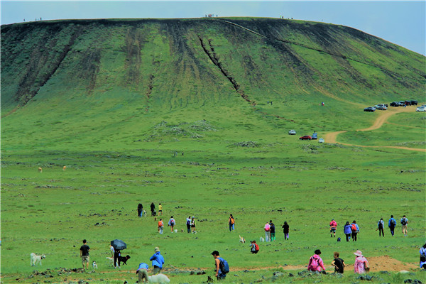 活动回顾｜欧帝亿主题狗狗巴士察哈尔草原深处探秘万年火山