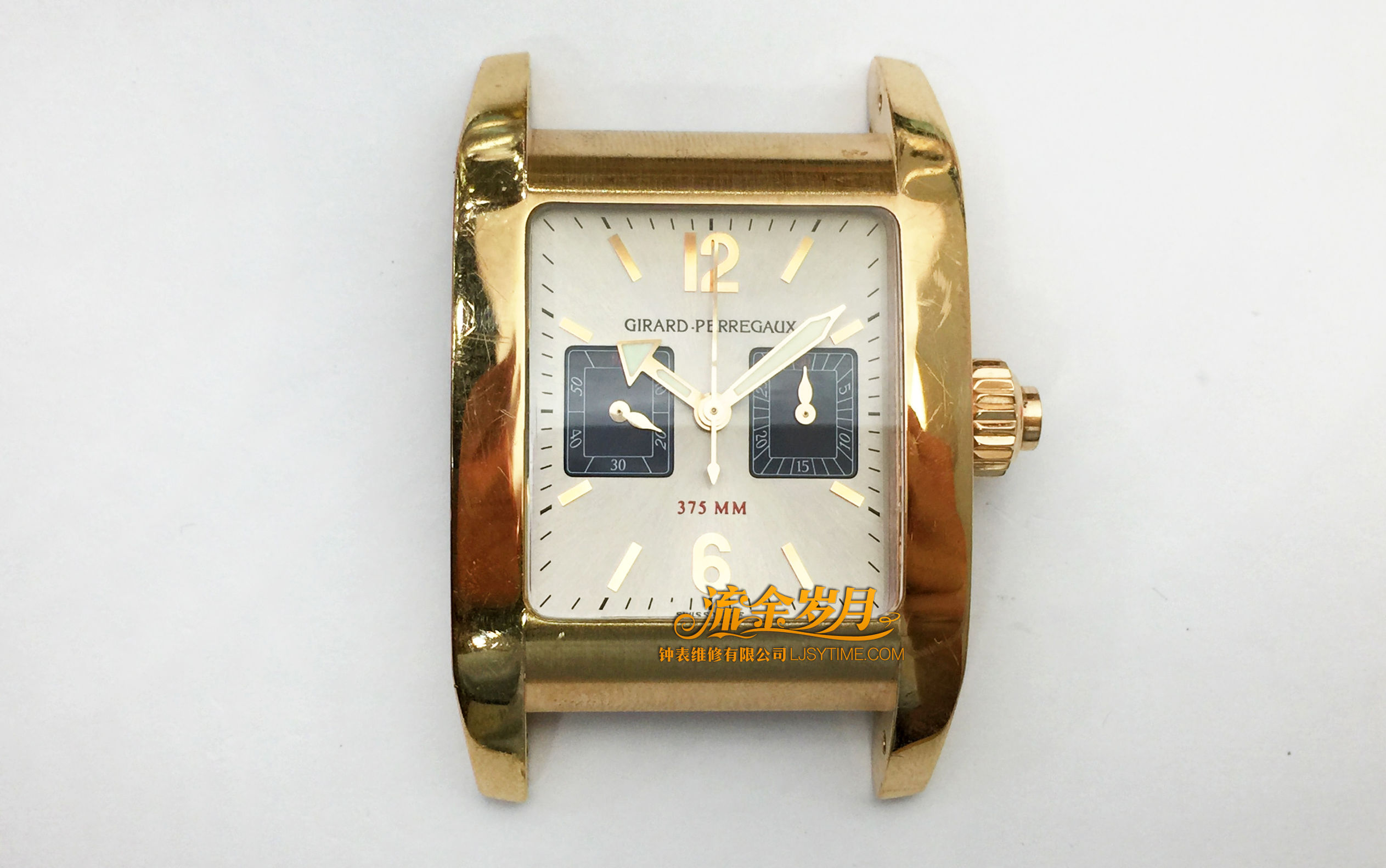 手表进水导致停走，不及时洗油真的很伤！把芯生锈断掉要换，机芯满是锈迹～看芝柏单按钮计时洗油后焕然一新