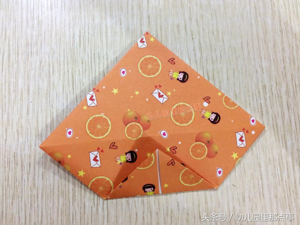 制作剪纸红灯笼的折纸步骤,亲子手工折纸灯笼