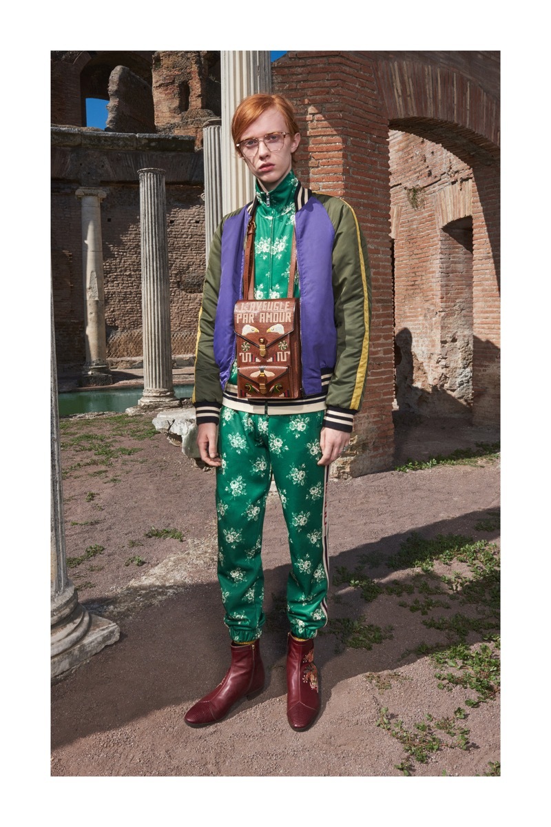 guccimarmont系列,gucci2018秋冬男装发布会