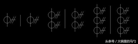 手车式开关的符号上下两组箭头表示手车上的插头插头既起到隔离刀闸的作用